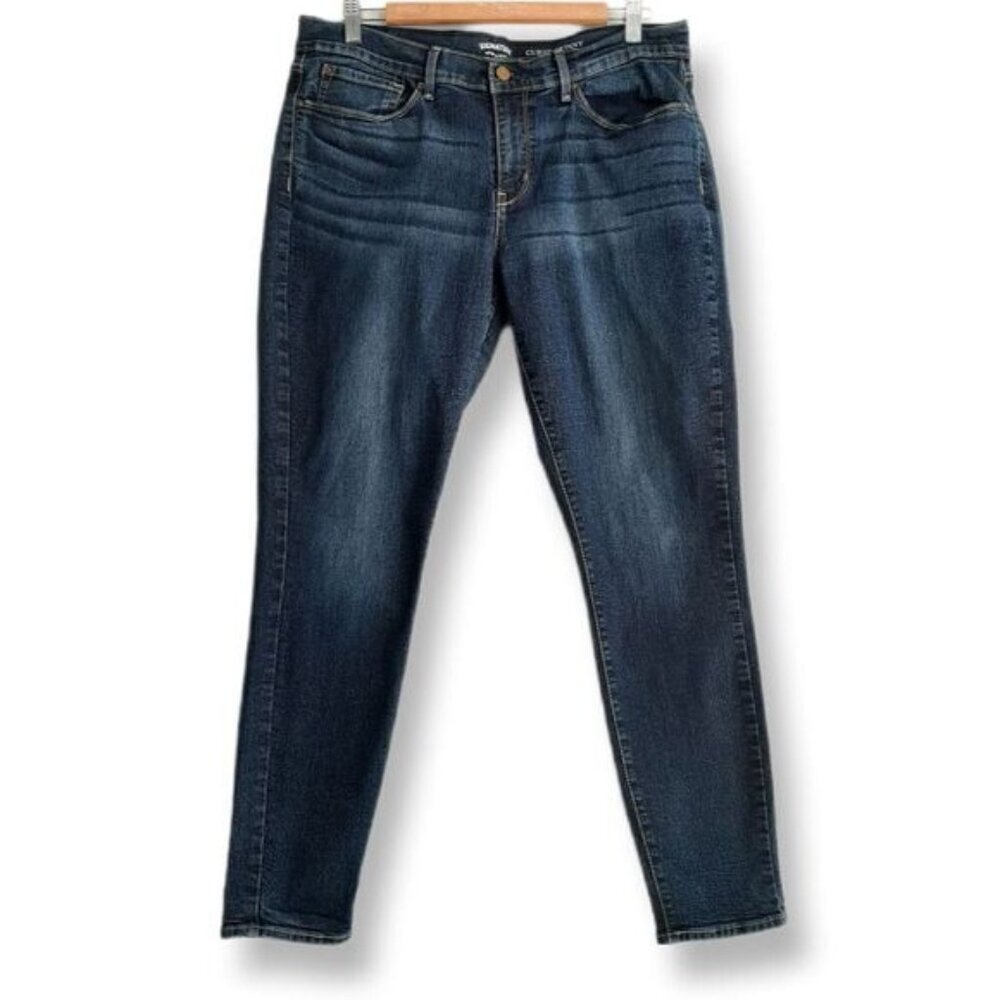 Signature by LEVI' STRAUSS Curvy Skinny Blue Jeans Sz 16